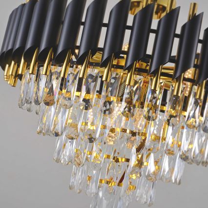 BRILAGI - Candelabru aplicat ECLIPSE 9xE14/10W/230V Ø 58 cm auriu/negru