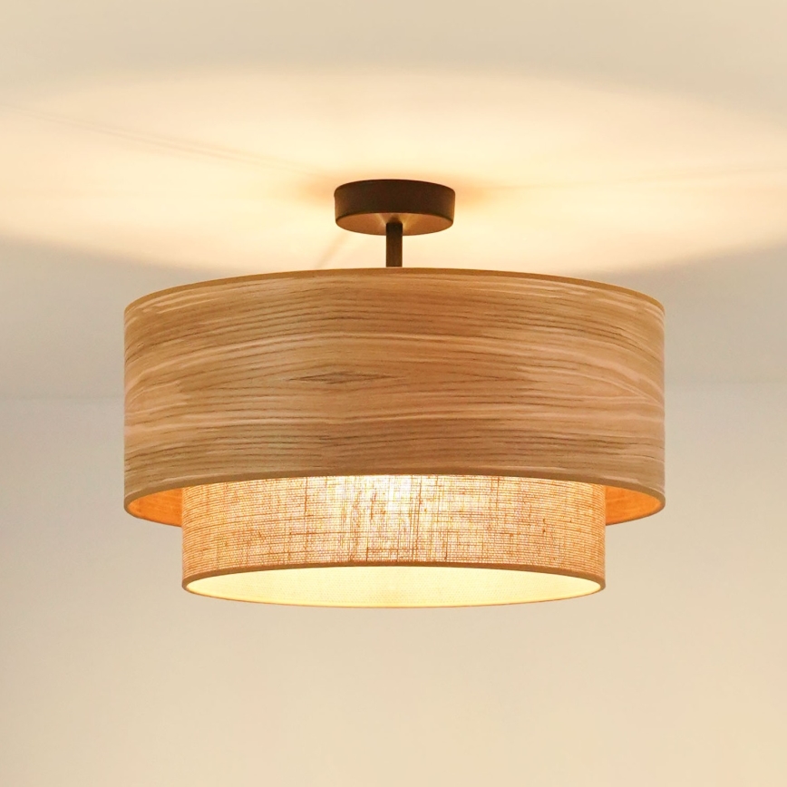 Brilagi - Candelabru aplicat MONTANA BOHO 1xE27/15W/230V diametru 45 cm maro