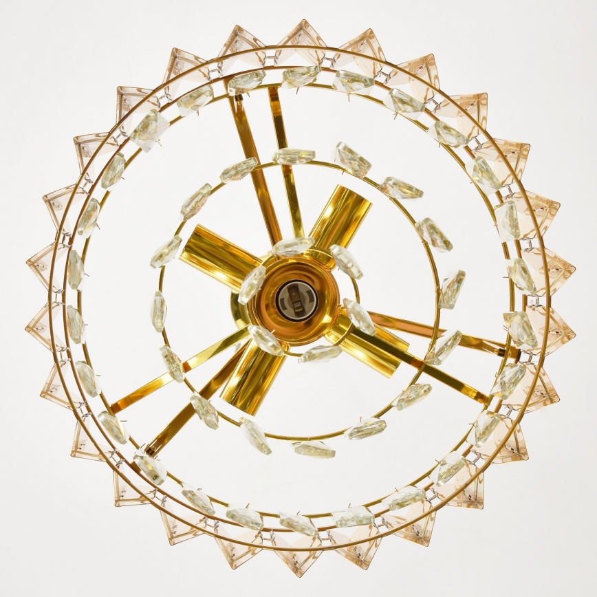 Brilagi - Candelabru CRISTAL cu lanț, 5xE14/40W/230V, diam. 38 cm