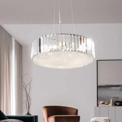 Brilagi - Candelabru cu cristale LED suspendat pe cablu GLAMOUR 5xG9/42W/230V