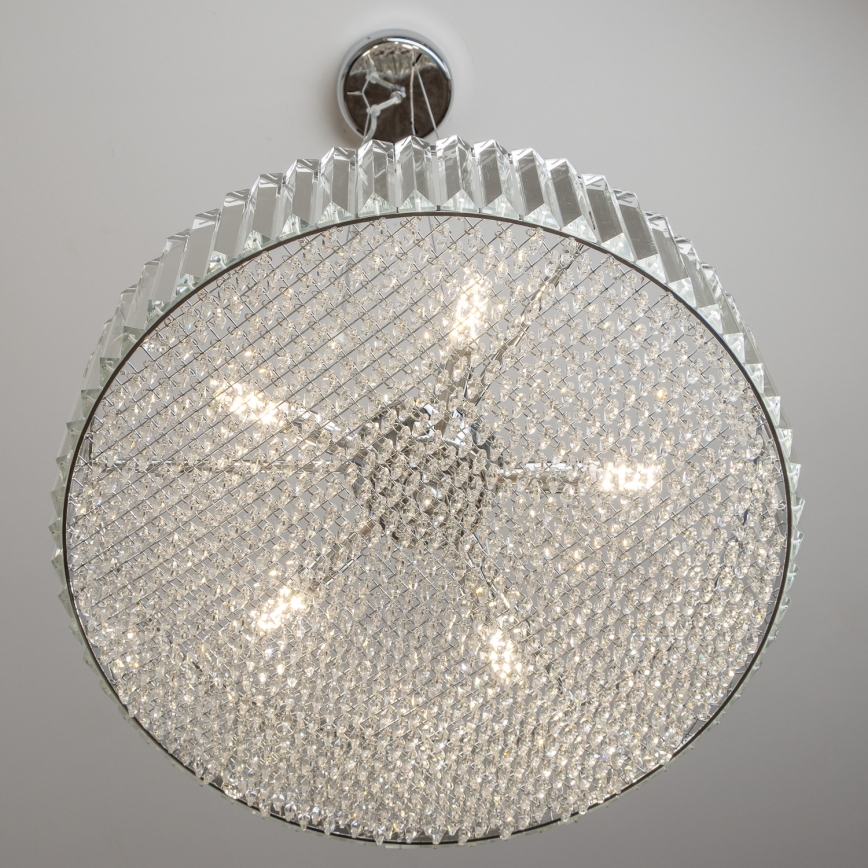 Brilagi - Candelabru cu cristale LED suspendat pe cablu GLAMOUR 5xG9/42W/230V