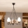 Brilagi - Candelabru cu lanț QUEEN 3xE14/40W/230V stejar