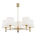 Brilagi - Candelabru cu tijă MONTE 5xE27/15W/230V crem/auriu