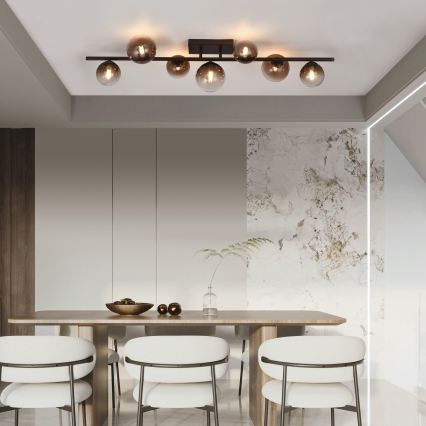 Brilagi - Candelabru LED aplicat MILLA 7xG9/3W/230V maro/maro fumuriu