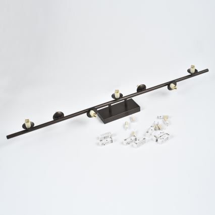 Brilagi - Candelabru LED aplicat MILLA 7xG9/3W/230V maro/maro fumuriu
