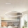 Brilagi - Candelabru LED reglabil pe cablu PORTOFINO LED/60W/230V 3000-6000K Ø 80 cm argintiu + telecomandă