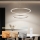 Brilagi - Candelabru LED reglabil, suspendat pe cablu PORTOFINO LED/98W/230V 3000-6000K diam. 80 cm bej + telecomandă