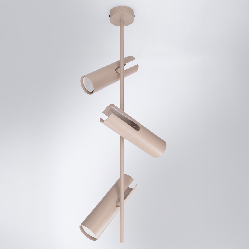 Brilagi - Lustru LED RGBW reglabil pe tijă BRANCH 3xGU10/6,5W/230V 2700-6500K bej