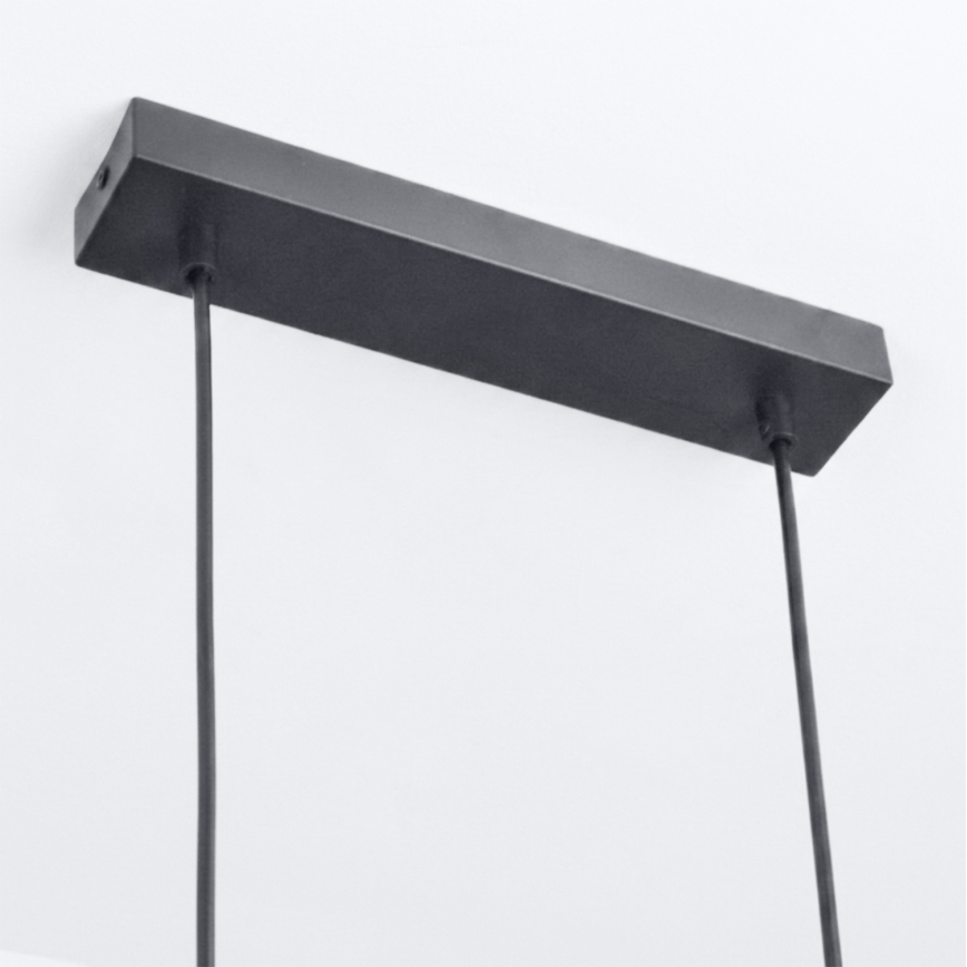 Brilagi - LED RGBW lustru reglabil suspendat pe cablu SELE 6xGU10/6,5W/230V 2700-6500K negru/decor stejar + telecomandă