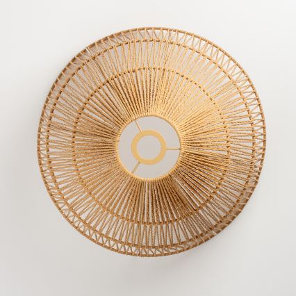 Brilagi - Candelabru LED suspendat pe cablu CERIA BOHO, 1xE27/40W/230V, Ø 70 cm, maro