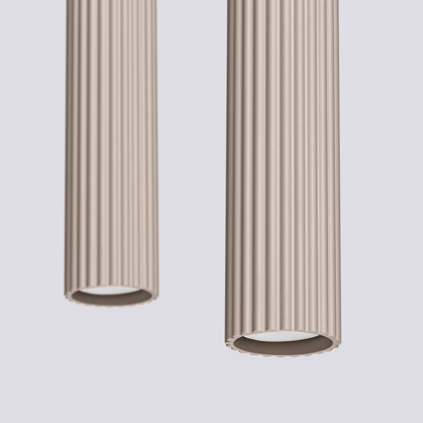 Brilagi - Candelabru LED suspendat pe cablu CRESTO 2xGU10/10W/230V taupe