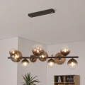Brilagi - Candelabru LED suspendat pe cablu MILLA 10xG9/3W/230V maro/maro fumuriu