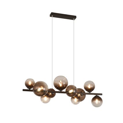 Brilagi - Candelabru LED suspendat pe cablu MILLA 10xG9/3W/230V maro/maro fumuriu