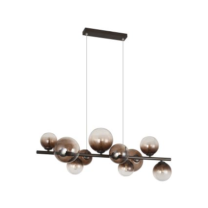 Brilagi - Candelabru LED suspendat pe cablu MILLA 10xG9/3W/230V maro/maro fumuriu