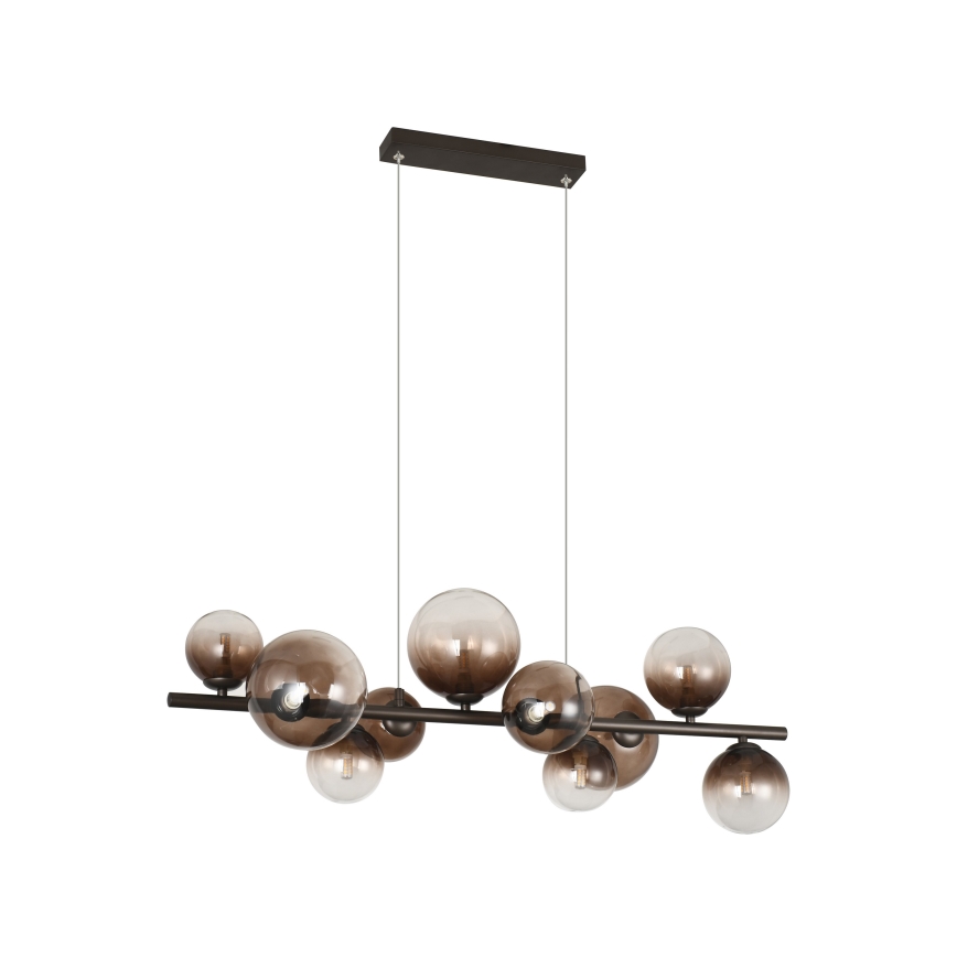Brilagi - Candelabru LED suspendat pe cablu MILLA 10xG9/3W/230V maro/maro fumuriu
