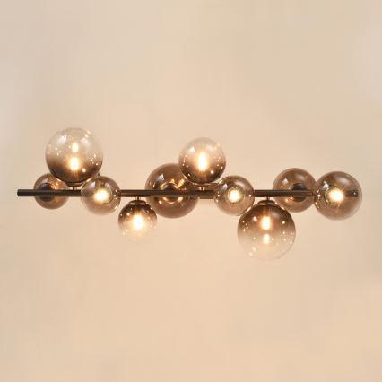 Brilagi - Candelabru LED suspendat pe cablu MILLA 10xG9/3W/230V maro/maro fumuriu