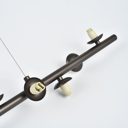 Brilagi - Candelabru LED suspendat pe cablu MILLA 10xG9/3W/230V maro/maro fumuriu