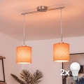Brilagi - Candelabru LED suspendat pe cablu NUBILA 2xE27/60W/230V portocaliu