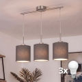 Brilagi - Candelabru LED suspendat pe cablu NUBILA, 3xE27/60W/230V, antracit