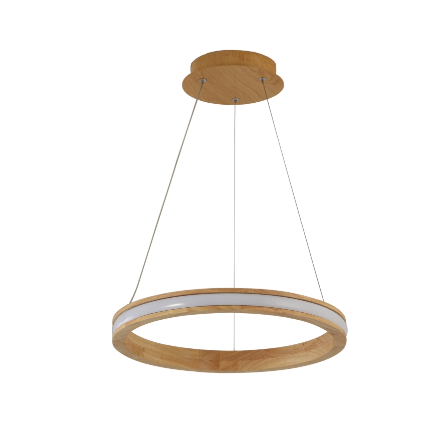 Brilagi - Candelabru LED suspendat pe cablu UMEA WOOD, 30W, 230V, Ø 40 cm, lemn