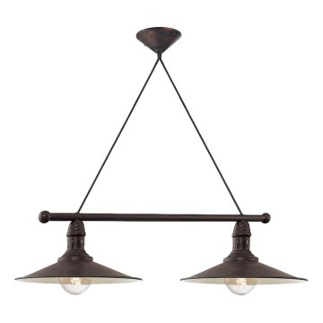 Brilagi - Candelabru pe cablu FORGE 2xE27/60W/230V negru