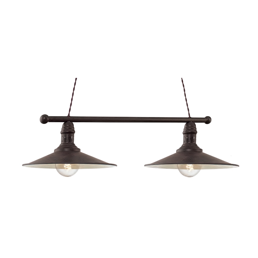 Brilagi - Candelabru pe cablu FORGE 2xE27/60W/230V negru