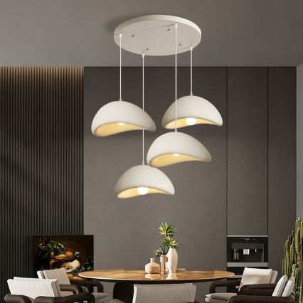 BRILAGI - Candelabru pe cablu WABI SABI 4xE27/60W/230V alb