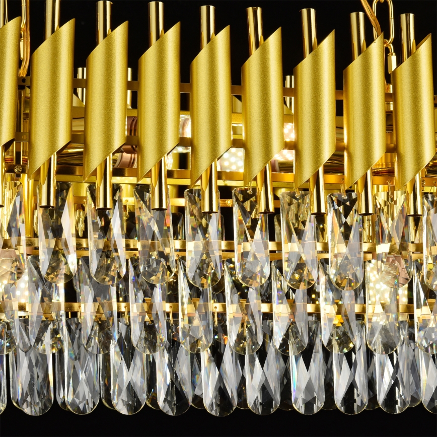 Brilagi - Candelabru pe lanț ECLIPSE, 10x E14/10W/230V, 78x28 cm, auriu