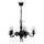Brilagi - Candelabru pe lanț IMPERO 5xE14/60W/230V negru