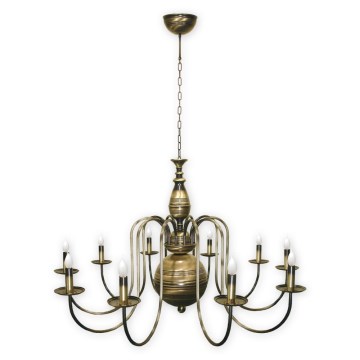 Brilagi - Candelabru pe lanț OPERA MAX 10xE14/60W/230V alamă