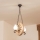 Brilagi - Candelabru pe lanț ROATA 2xE14/40W/230V, stejar