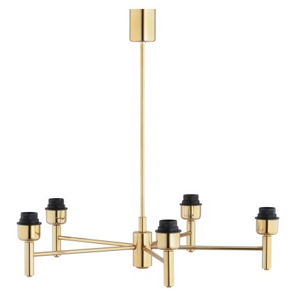 Brilagi - Candelabru pe tijă MONTE, 5xE27/60W/230V, albastru/auriu