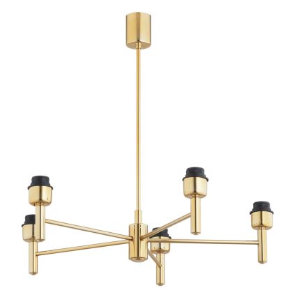 Brilagi - Candelabru pe tijă MONTE, 5xE27/60W/230V, albastru/auriu