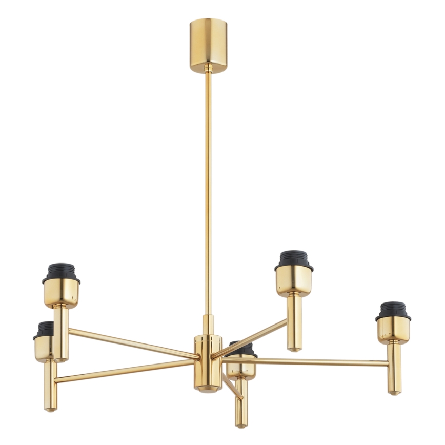 Brilagi - Candelabru pe tijă MONTE, 5xE27/60W/230V, albastru/auriu