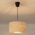 Brilagi - Candelabru suspendat cu cablu DUO-DUO 1xE27/60W/230V Ø 40 cm crem/auriu
