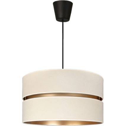 Brilagi - Candelabru suspendat cu cablu DUO-DUO 1xE27/60W/230V Ø 40 cm crem/auriu