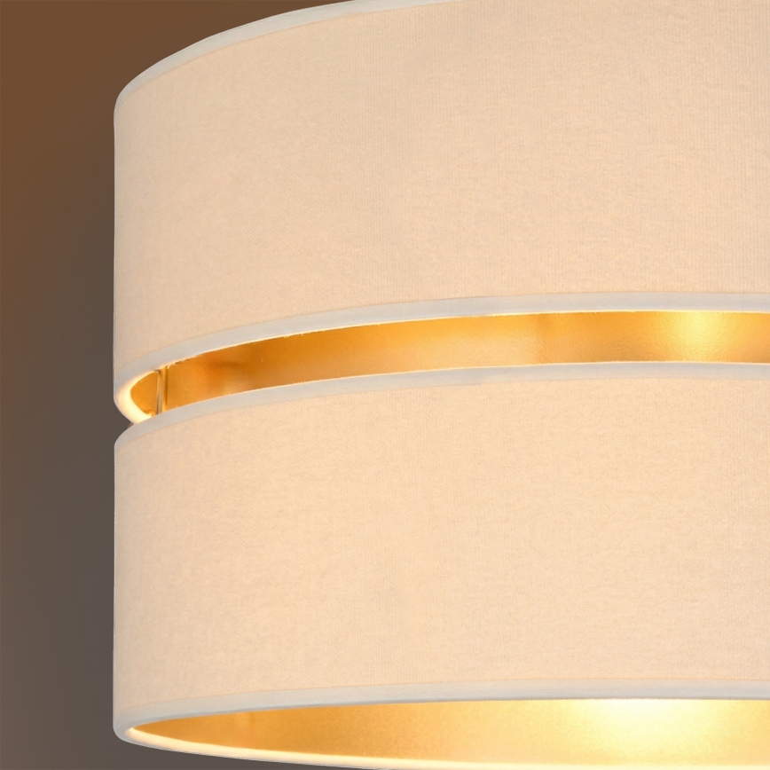 Brilagi - Candelabru suspendat cu cablu DUO-DUO 1xE27/60W/230V Ø 40 cm crem/auriu