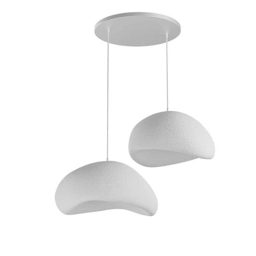 Brilagi - Candelabru suspendat cu cablu WABI SABI, 2xE27/40W/230V, Ø 60 cm, alb