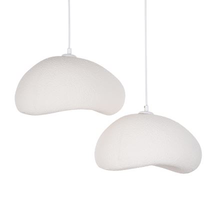 Brilagi - Candelabru suspendat cu cablu WABI SABI, 2xE27/40W/230V, Ø 60 cm, alb