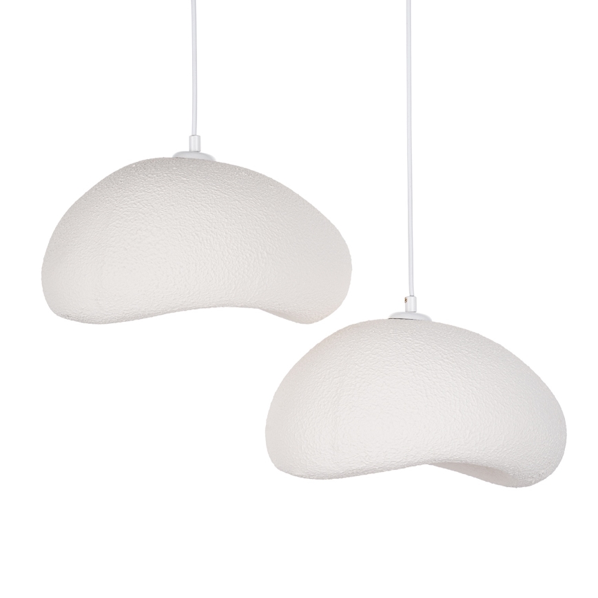 Brilagi - Candelabru suspendat cu cablu WABI SABI, 2xE27/40W/230V, Ø 60 cm, alb