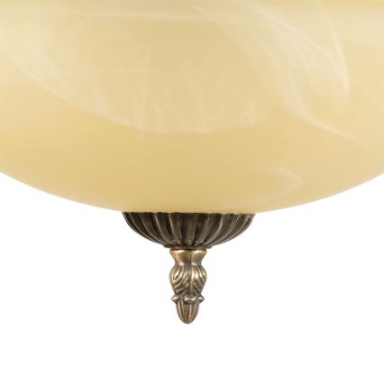 BRILAGI - Candelabru suspendat cu lanț DAHLIA 9xE27/40W/230V Ø 74 cm alamă