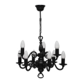 Brilagi - Candelabru suspendat cu lanț IMPERO 9xE14/60W/230V negru