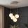 Brilagi - Candelabru suspendat pe cablu 4xE27/60W/230V bej/auriu