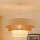Brilagi - Candelabru suspendat pe cablu DENVER LUNETA 1xE27/15W/230V diam. 60 cm bej/maro/crem