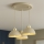 Brilagi - Candelabru suspendat pe cablu MOON 3xE27/60W/230V bej/auriu