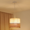BRILAGI - Candelabru suspendat pe cablu ROYAL YUTE 1xE27/15W/230V diam. 25 cm bej/crem