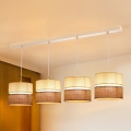 BRILAGI - Candelabru suspendat pe cablu ROYAL YUTE 4xE27/15W/230V bej/crem/alb