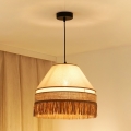 BRILAGI - Candelabru suspendat pe cablu WINNETOU AVIGNION 1xE27/15W/230V diametru 35 cm maro/crem