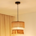 BRILAGI - Candelabru suspendat pe cablu WINNETOU BOHO 1xE27/15W/230V diametru 25 cm maro/crem