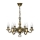 Brilagi - Candelabru suspendat pe lanț IMPERO 6xE14/60W/230V alamă